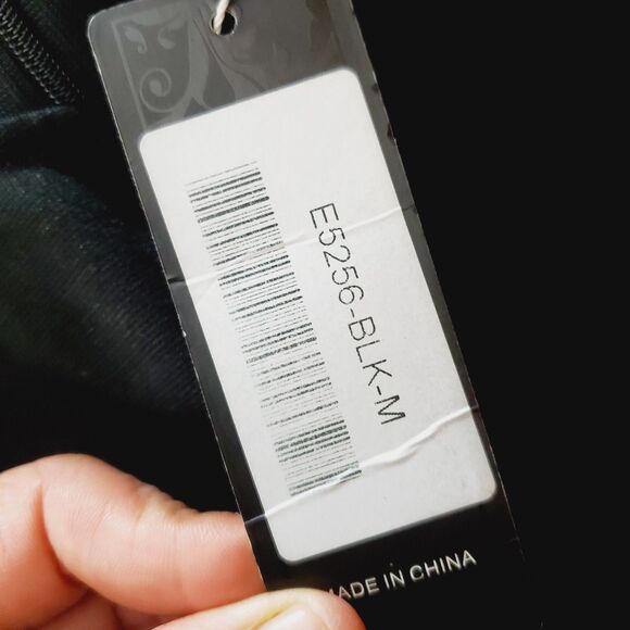 Vfshow Black Pencil Dress  Elegant Bell Sleeve Cocktail Size Medium NWT - Picture 5 of 9